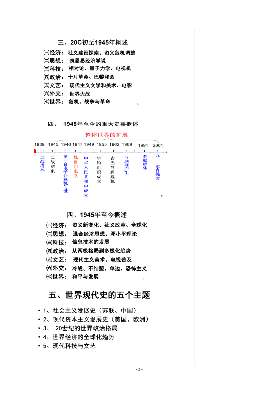 【高中】世界现代史笔记整理_第2页