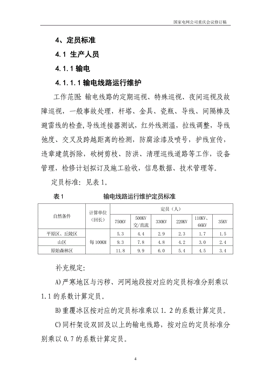 供电企业劳动定员标准_第4页