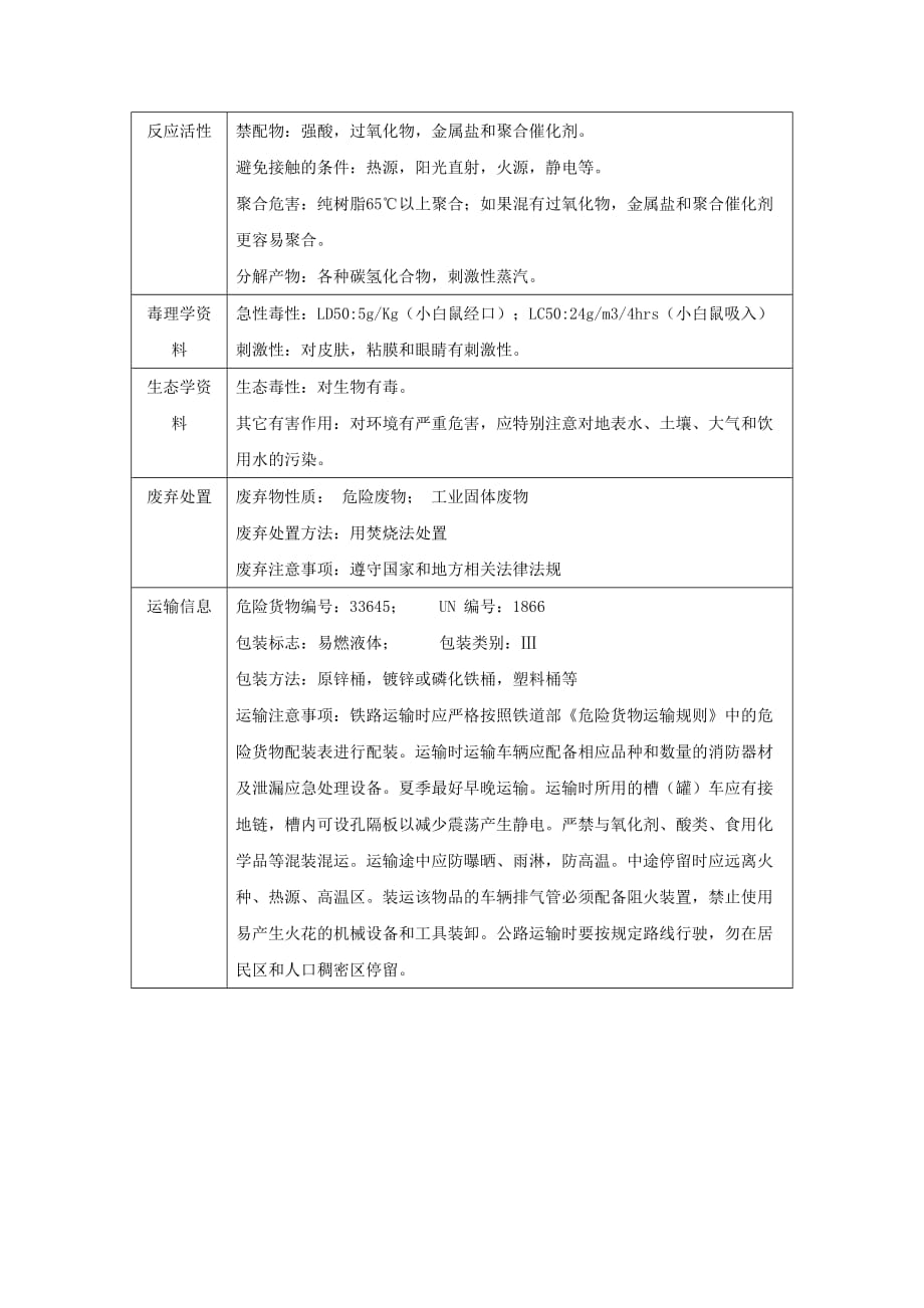 不饱和聚酯树脂msds资料_第3页