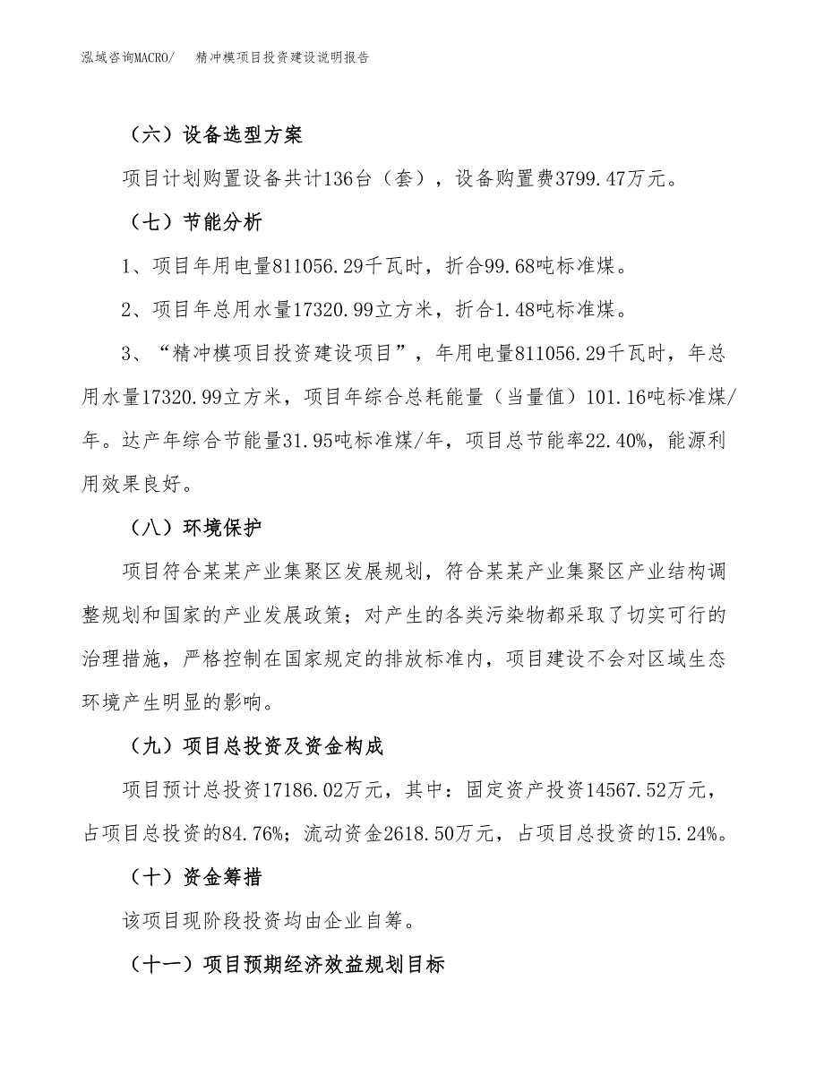 精冲模项目投资建设说明报告.docx_第2页