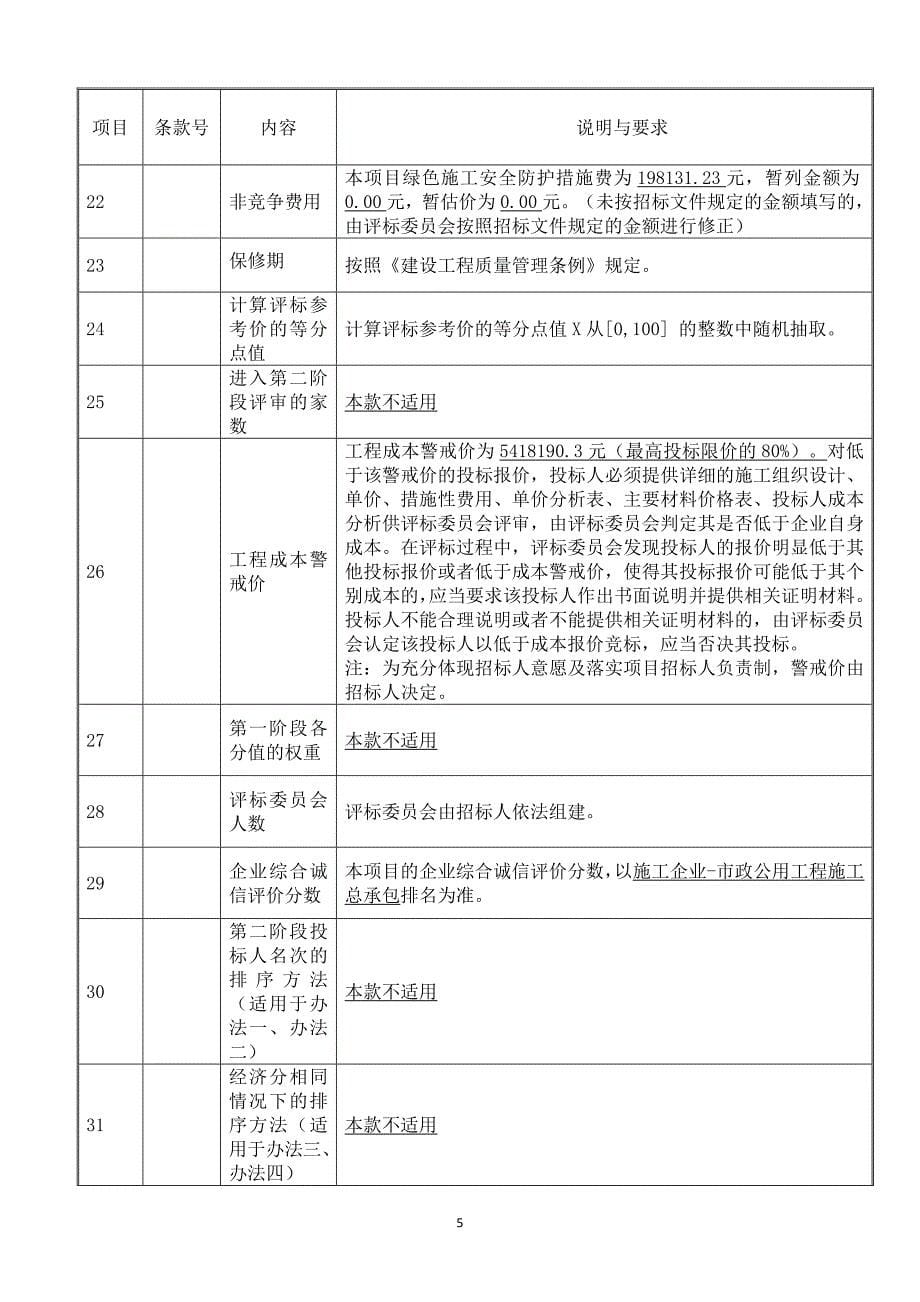 新村村道路及环境综合整治工程招标文件_第5页