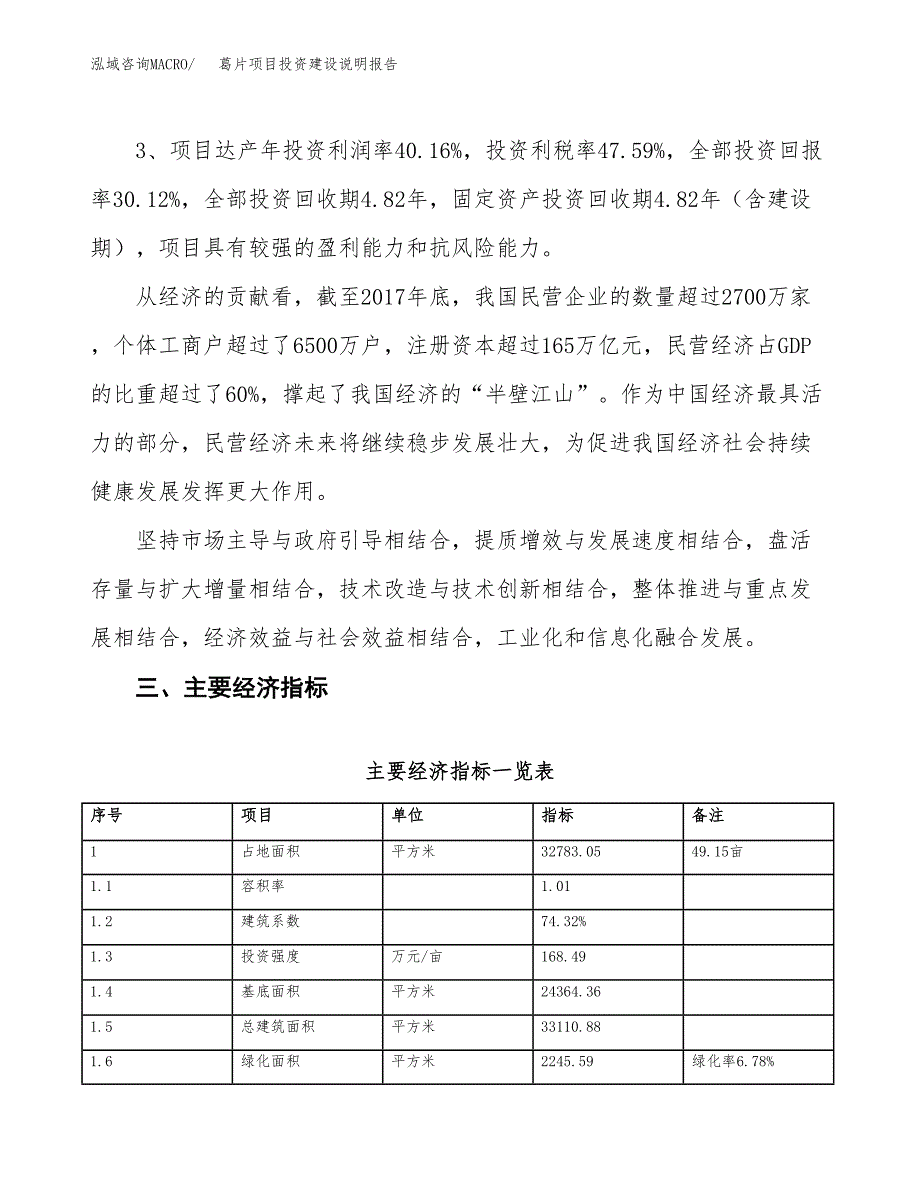 葛片项目投资建设说明报告.docx_第4页