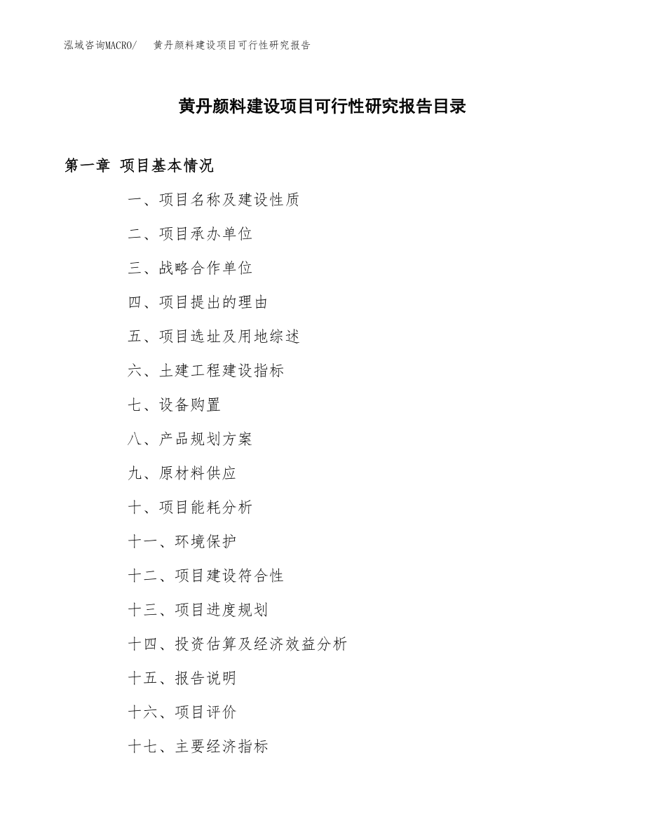 黄丹颜料建设项目可行性研究报告模板               （总投资16000万元）_第3页