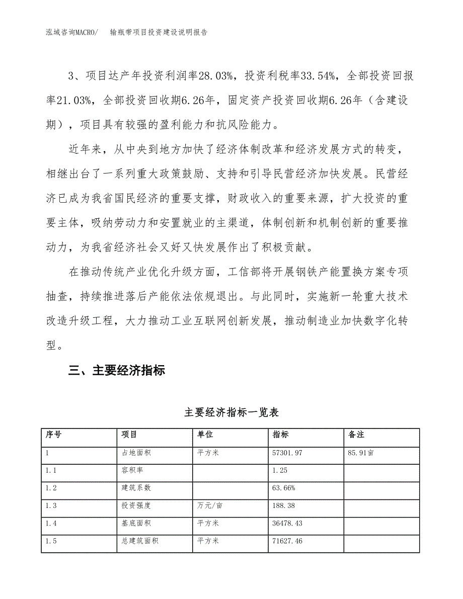 输瓶带项目投资建设说明报告.docx_第4页