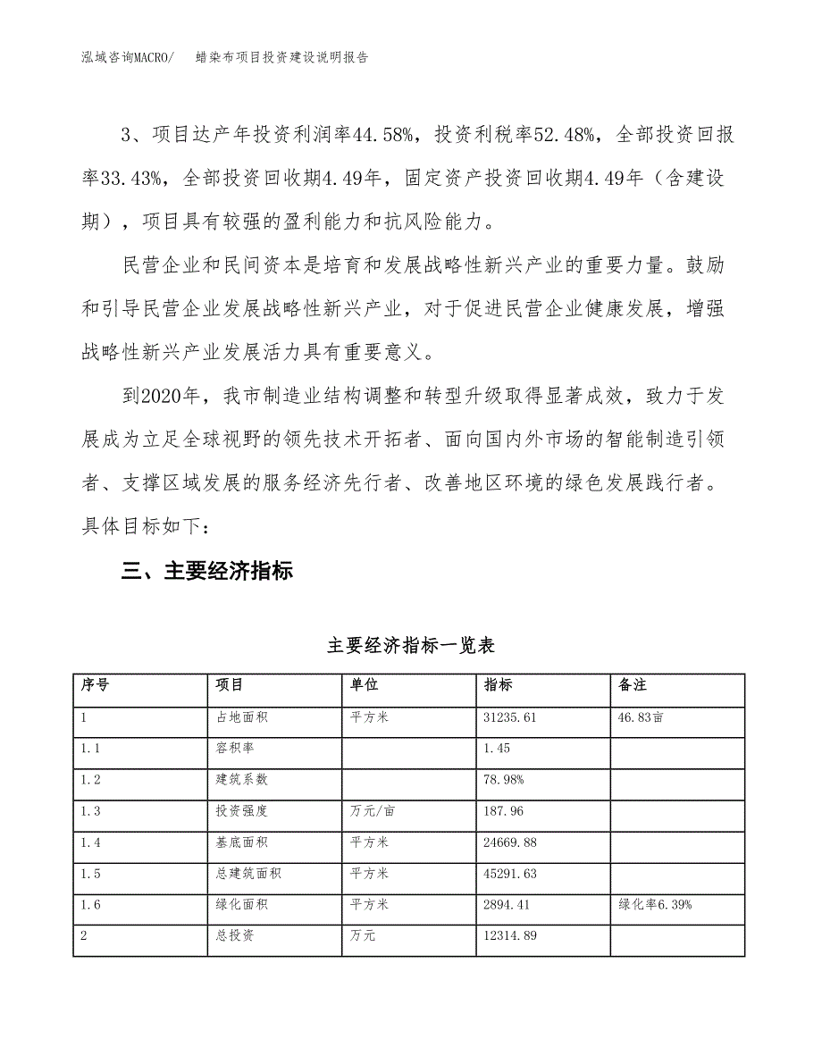 蜡染布项目投资建设说明报告.docx_第4页