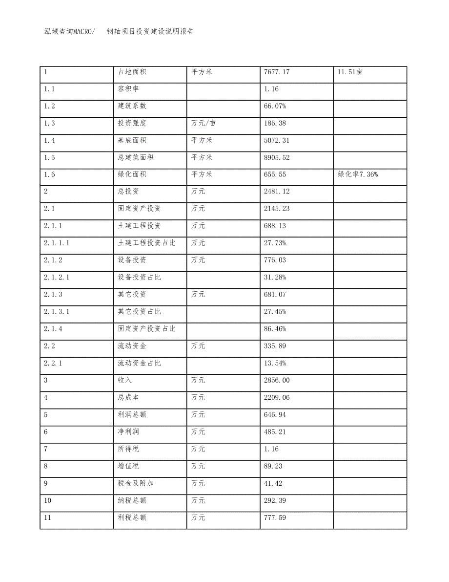 钢轴项目投资建设说明报告.docx_第5页