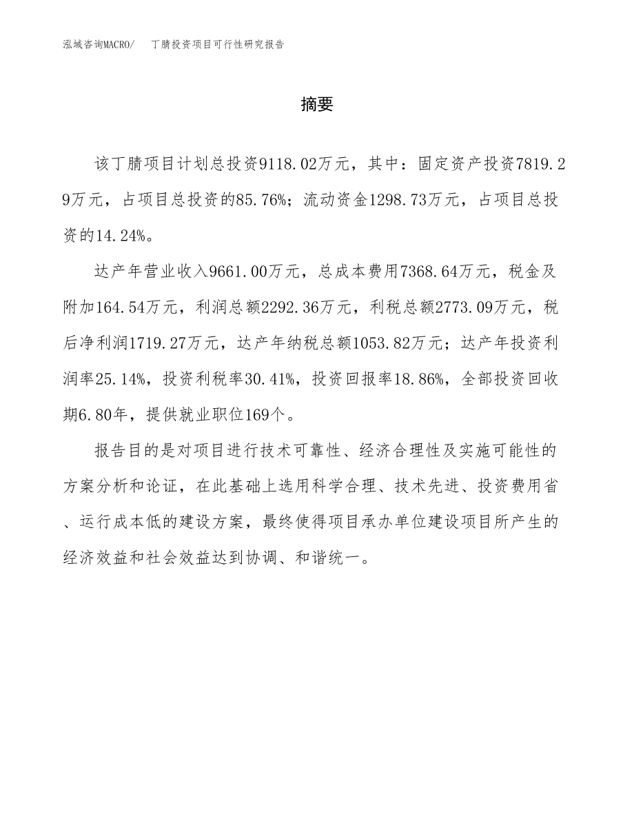 丁腈投资项目可行性研究报告(参考模板分析).docx_第2页