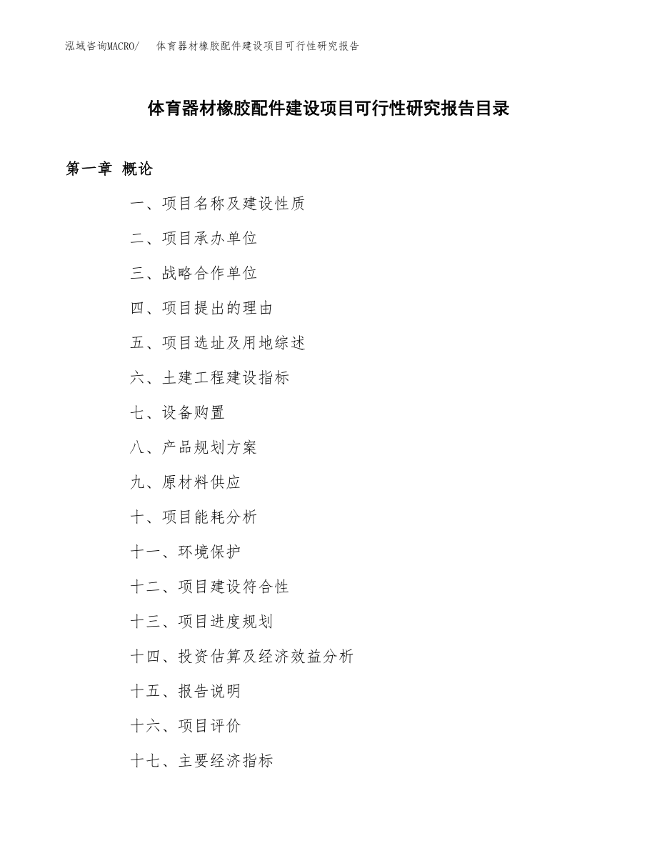 体育器材橡胶配件建设项目可行性研究报告模板               （总投资13000万元）_第3页