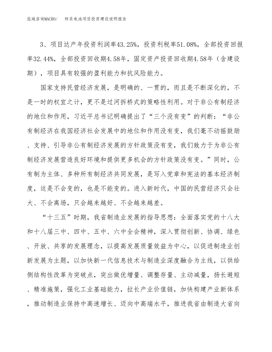 锌汞电池项目投资建设说明报告.docx_第4页