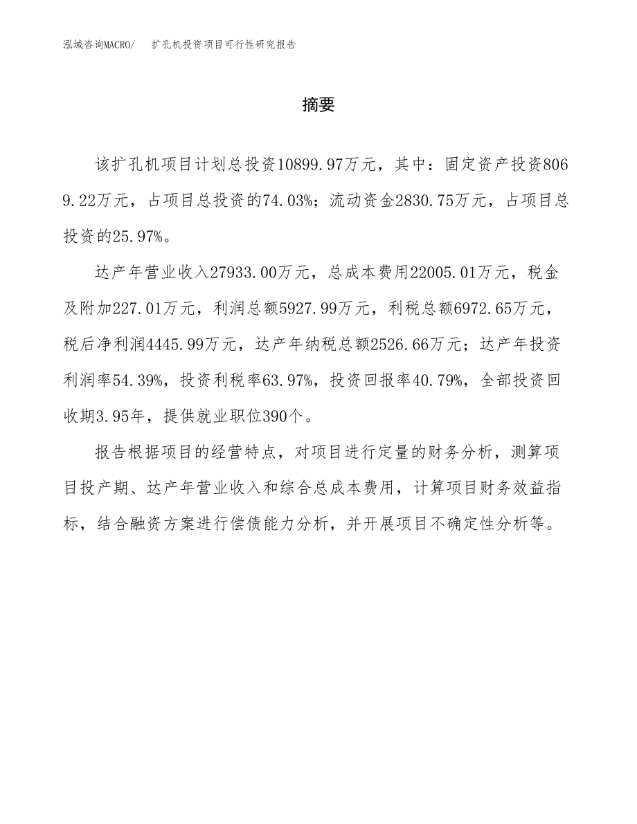 扩孔机投资项目可行性研究报告(参考模板分析).docx_第2页