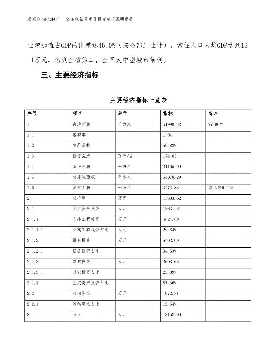 链条联轴器项目投资建设说明报告.docx_第5页