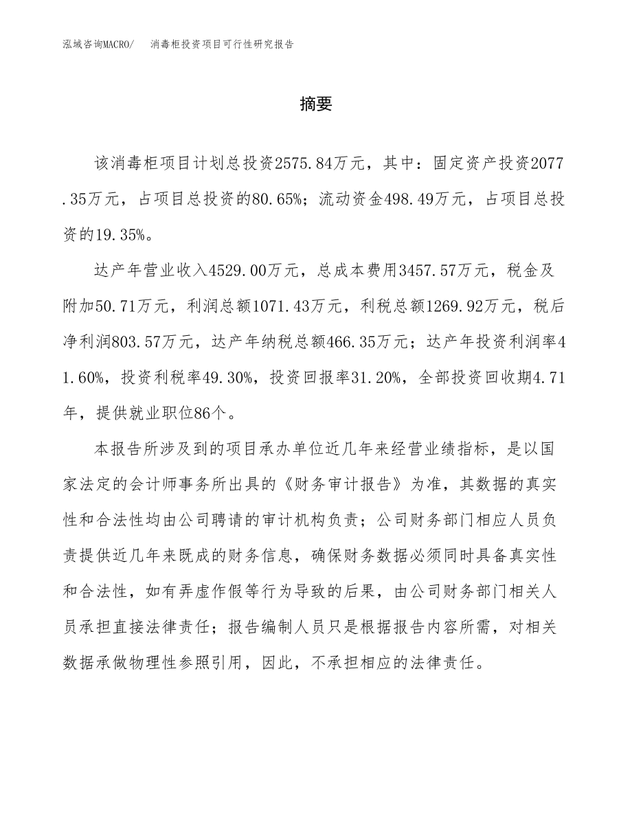 消毒柜投资项目可行性研究报告(参考模板分析).docx_第2页