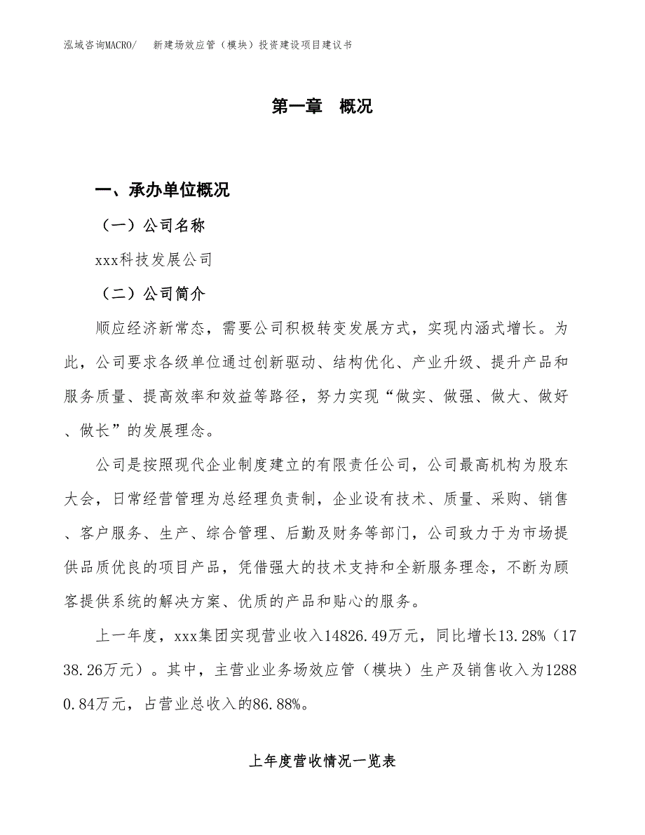 新建场效应管（模块）投资建设项目建议书参考模板.docx_第1页