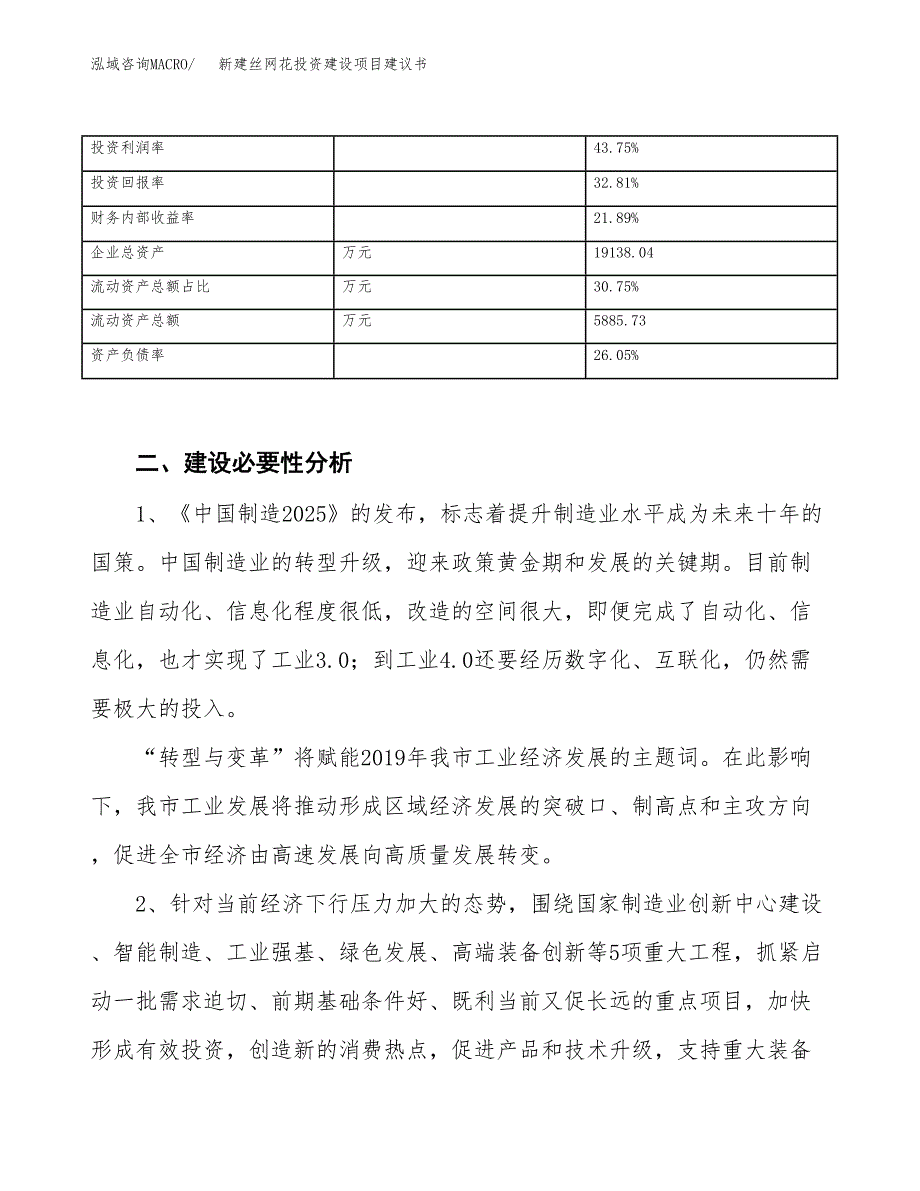 新建丝网花投资建设项目建议书参考模板.docx_第3页