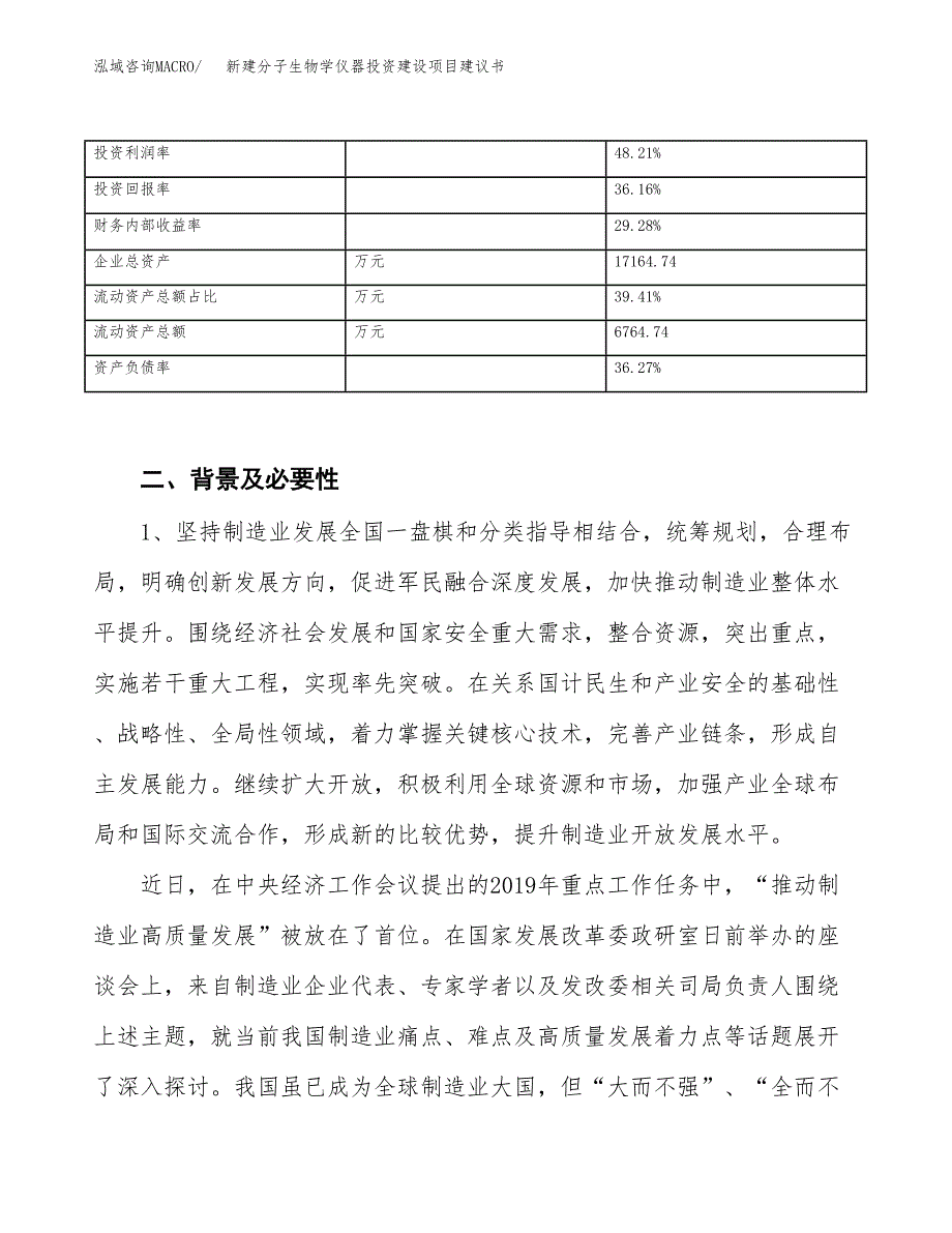 新建分子生物学仪器投资建设项目建议书参考模板.docx_第3页