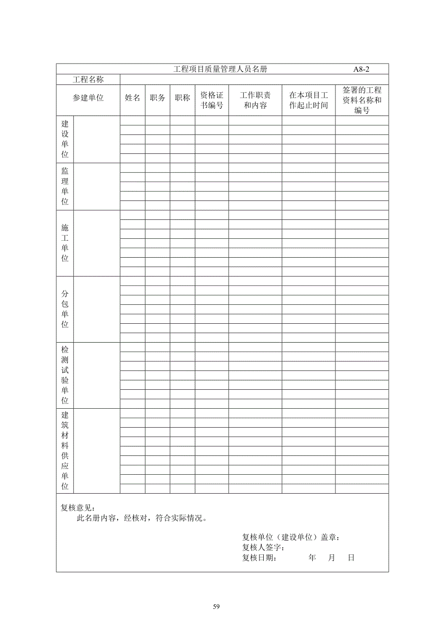 建筑工程资料管理用表_第2页