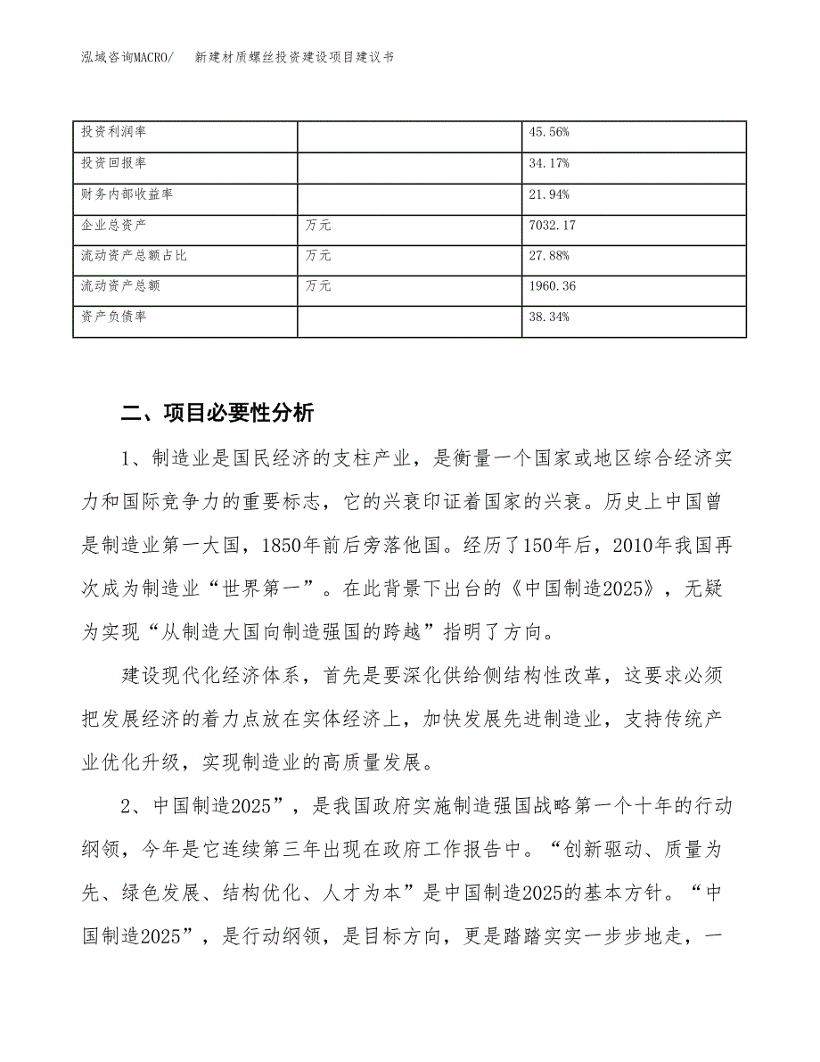 新建材质螺丝投资建设项目建议书参考模板.docx_第3页