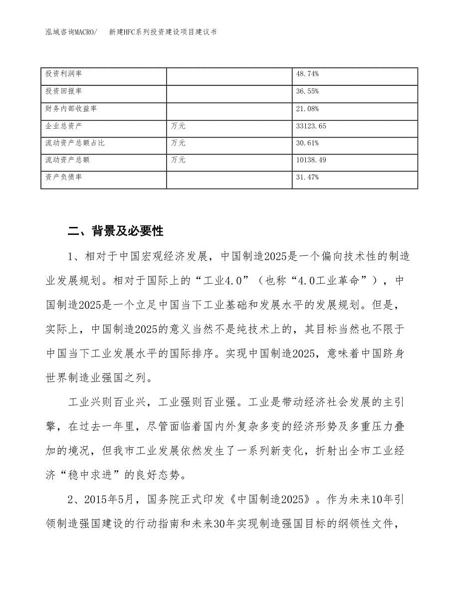 新建HFC系列投资建设项目建议书参考模板.docx_第3页