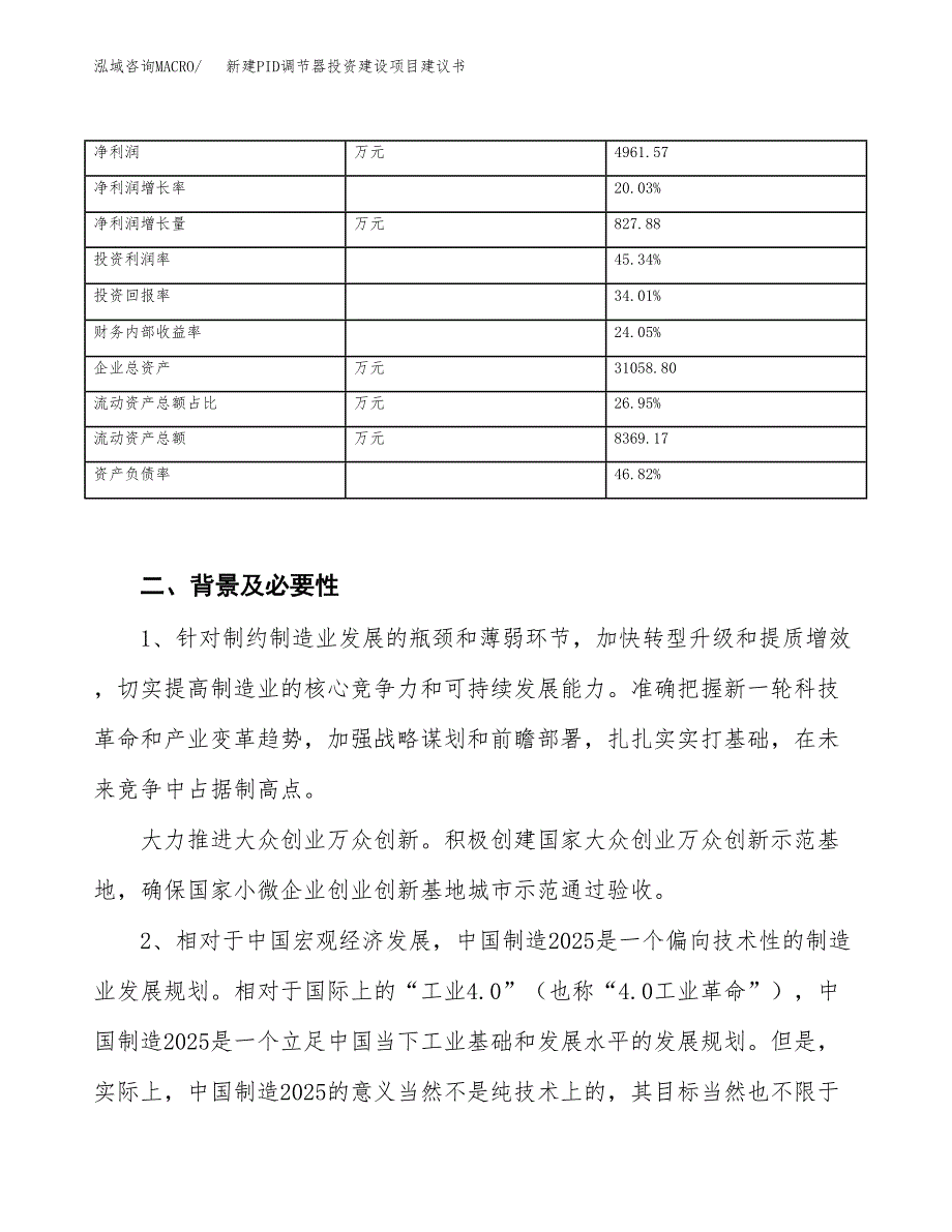 新建PID调节器投资建设项目建议书参考模板.docx_第3页