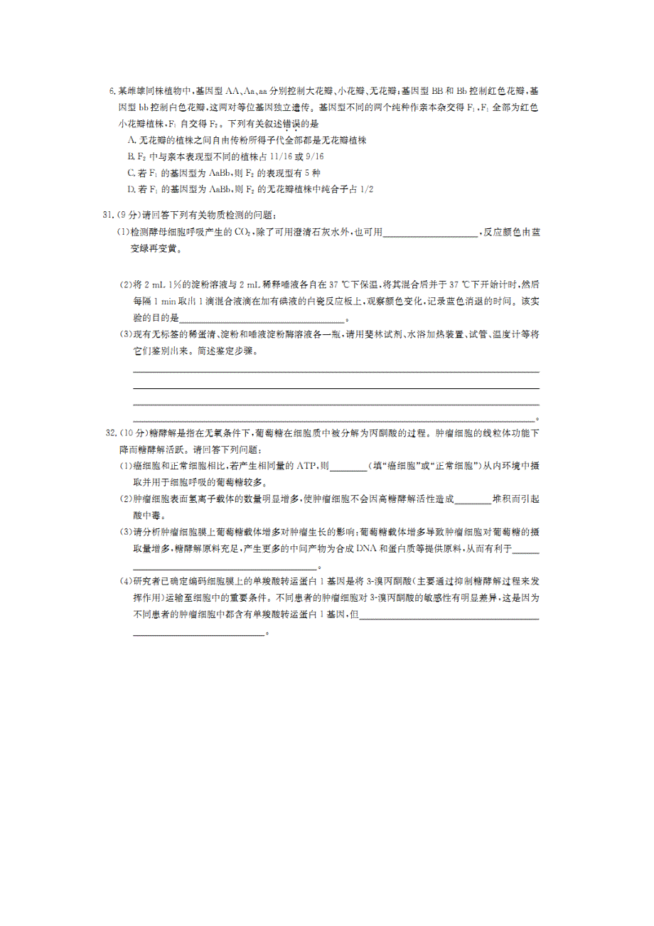 广东深圳新安中学高三上期中生物试卷_第2页