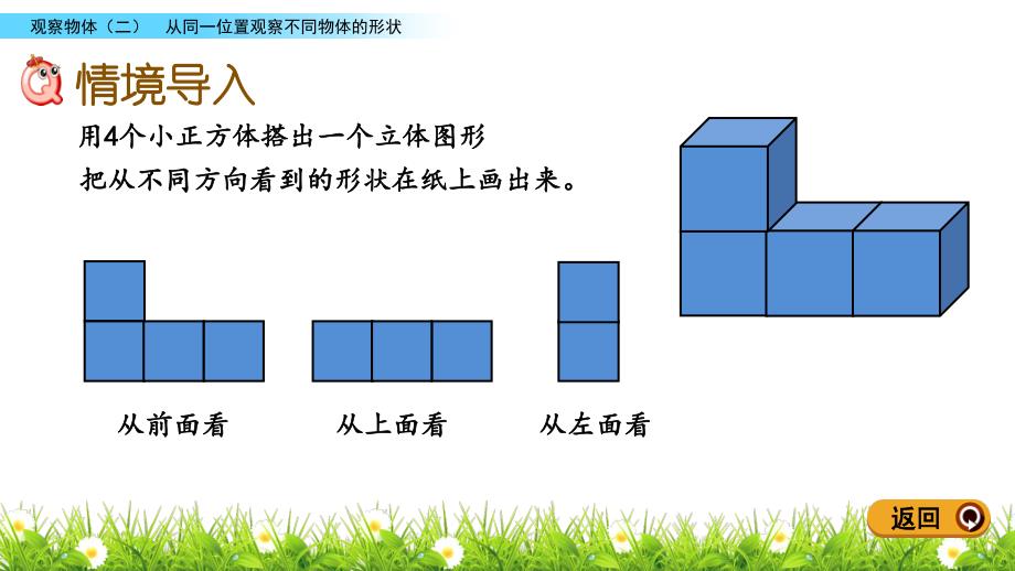 预习点拨：4年级数学下册第二单元-2.2 从同一位置观察不同物体的形状_第2页