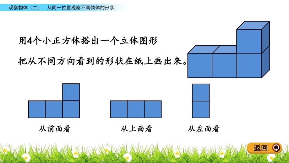 预习点拨：4年级数学下册第二单元-2.2 从同一位置观察不同物体的形状_第4页