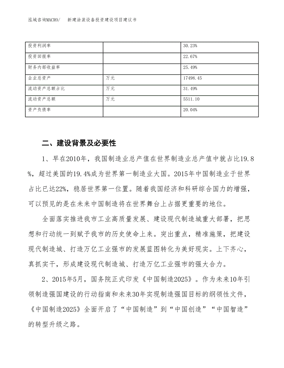 新建涂装设备投资建设项目建议书参考模板.docx_第3页