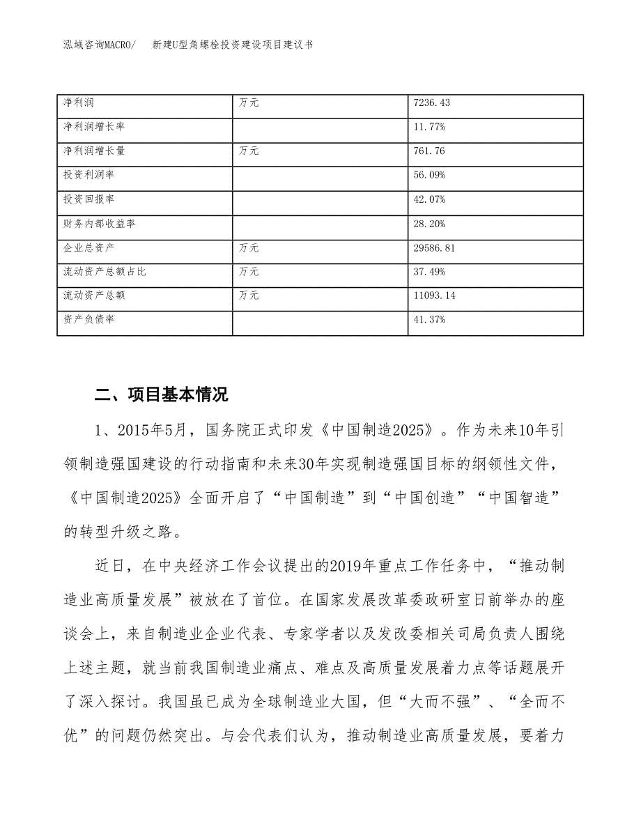 新建U型角螺栓投资建设项目建议书参考模板.docx_第3页