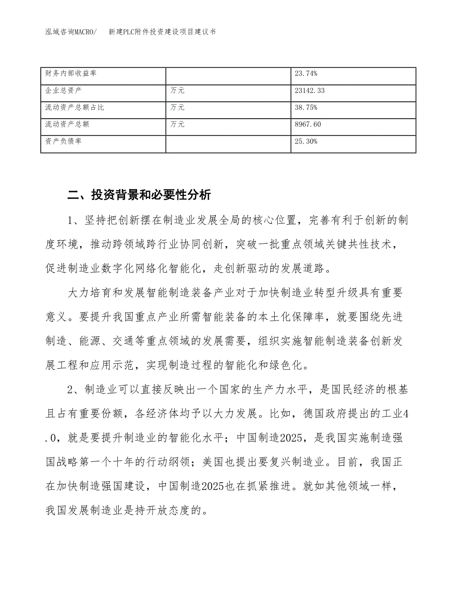 新建PLC附件投资建设项目建议书参考模板.docx_第3页