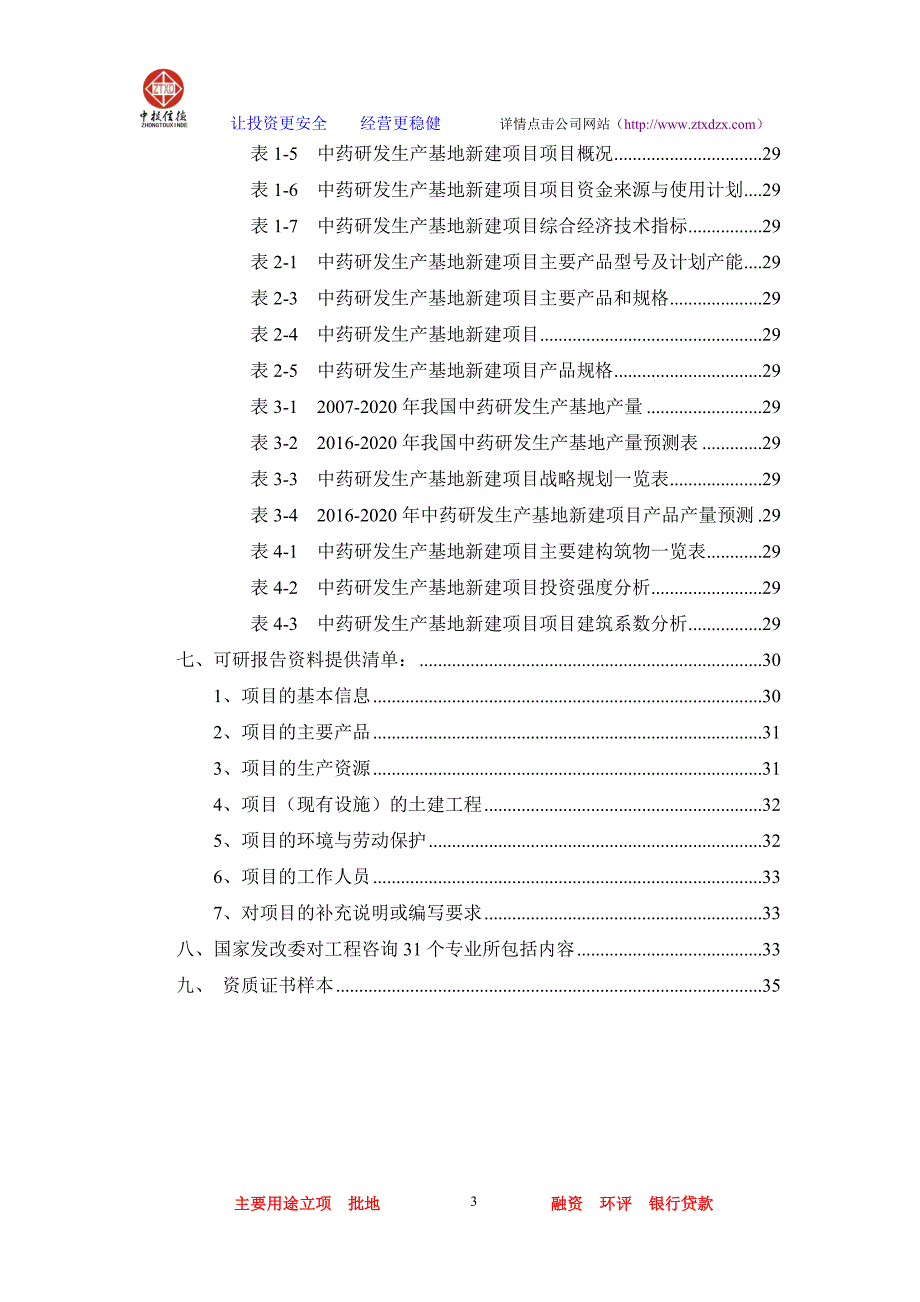 中药研发生产基地项目可行性研究报告_第3页