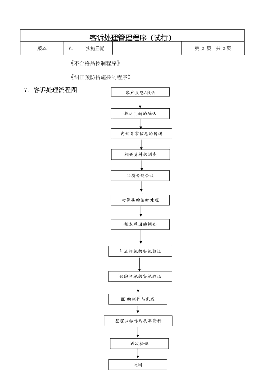 客诉处理管理程序_第3页