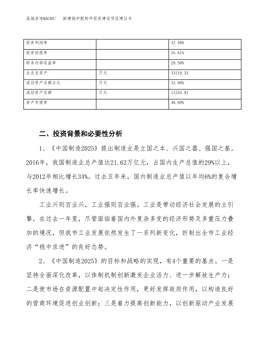 新建锅炉配附件投资建设项目建议书参考模板.docx_第3页