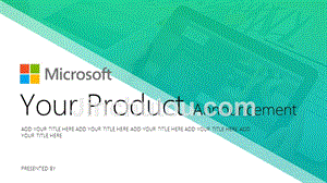 总结报告-微软发布会风-多彩-PPT模板