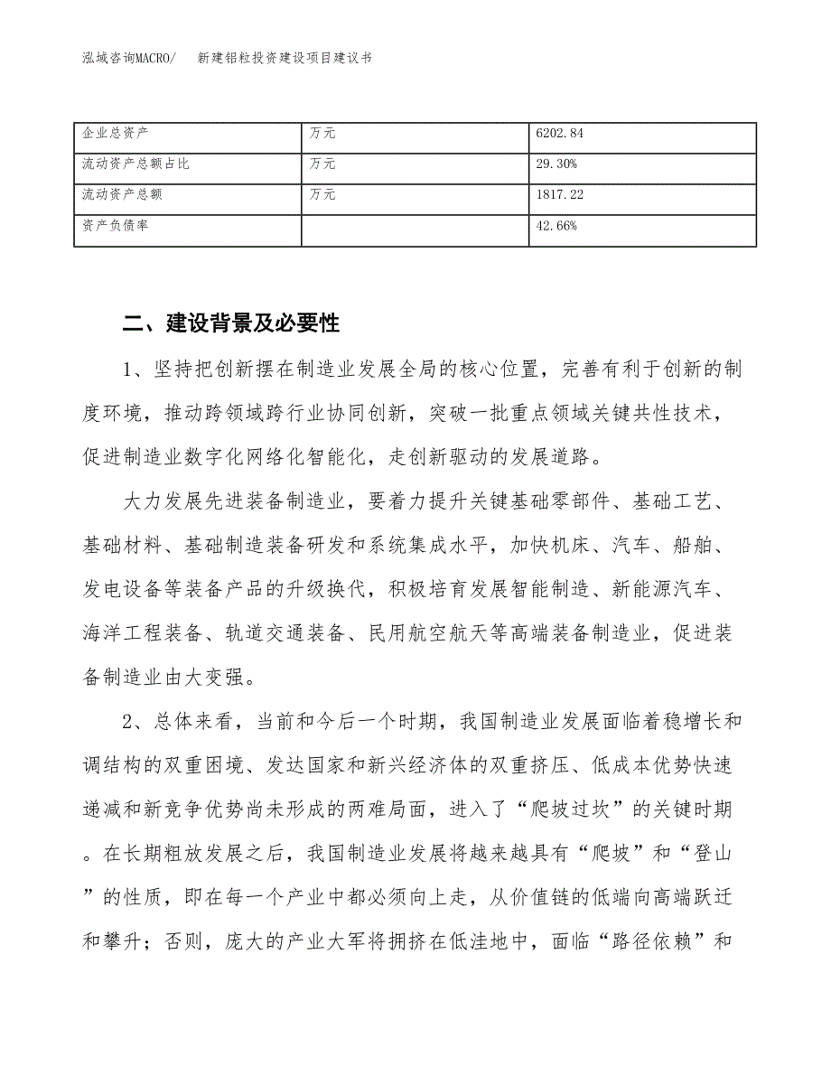 新建铝粒投资建设项目建议书参考模板.docx_第3页