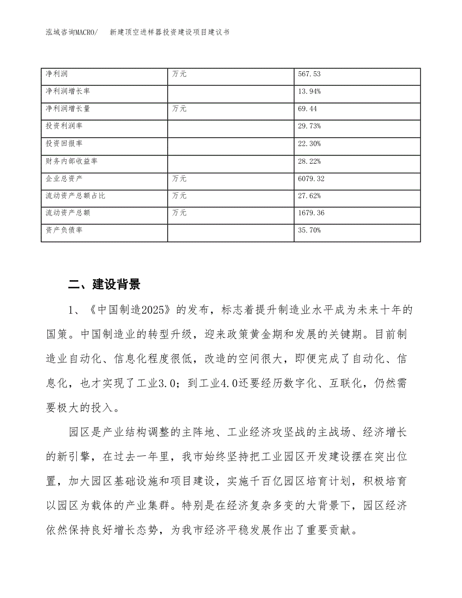 新建顶空进样器投资建设项目建议书参考模板.docx_第3页