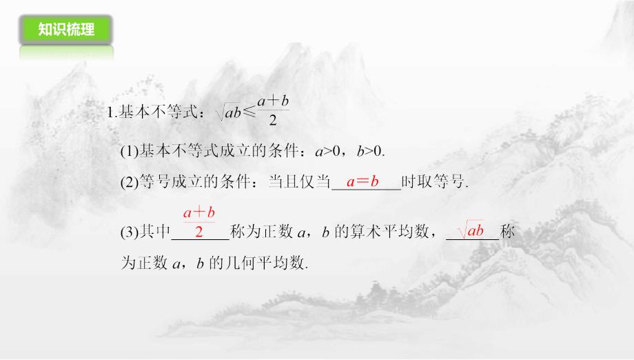 2020年高考一轮复习：7.3基本不等式及应用课件_第3页