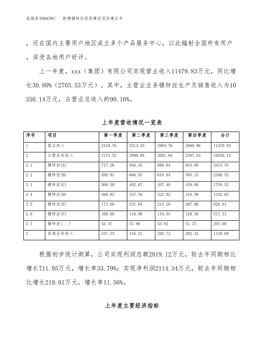 新建镀锌丝投资建设项目建议书参考模板.docx_第2页