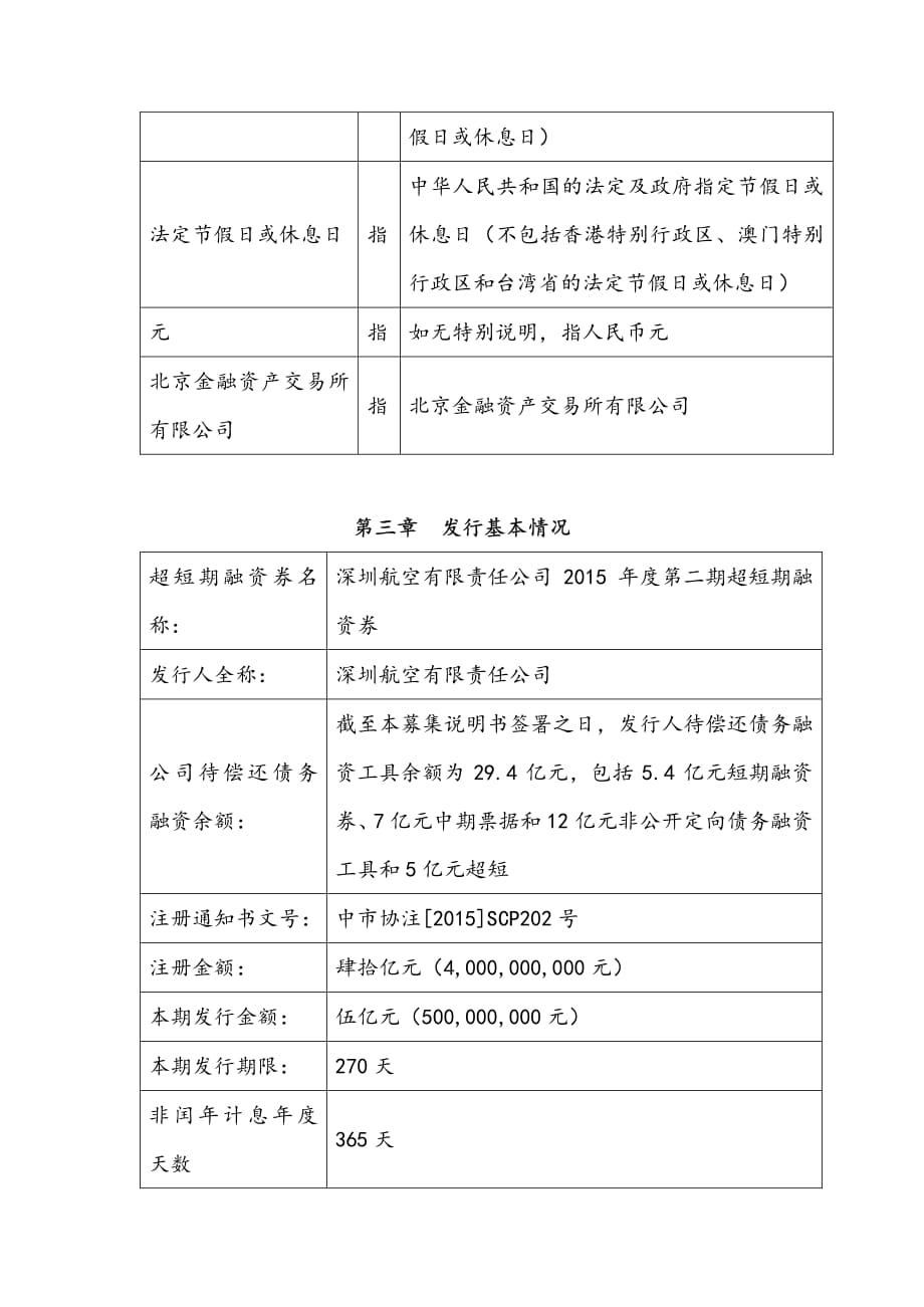 深圳航空有限责任公司2015年度第二期超短期融资券发行公告_第4页
