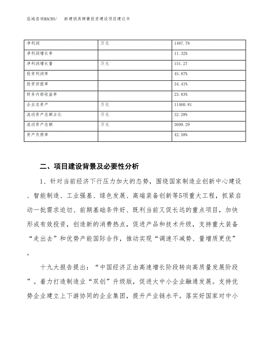 新建锁具弹簧投资建设项目建议书参考模板.docx_第3页