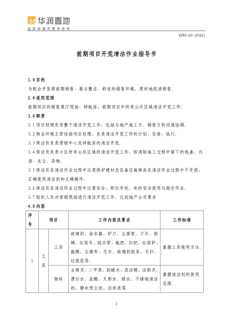 某物业服务有限公司前期营销配合管理手册_第3页