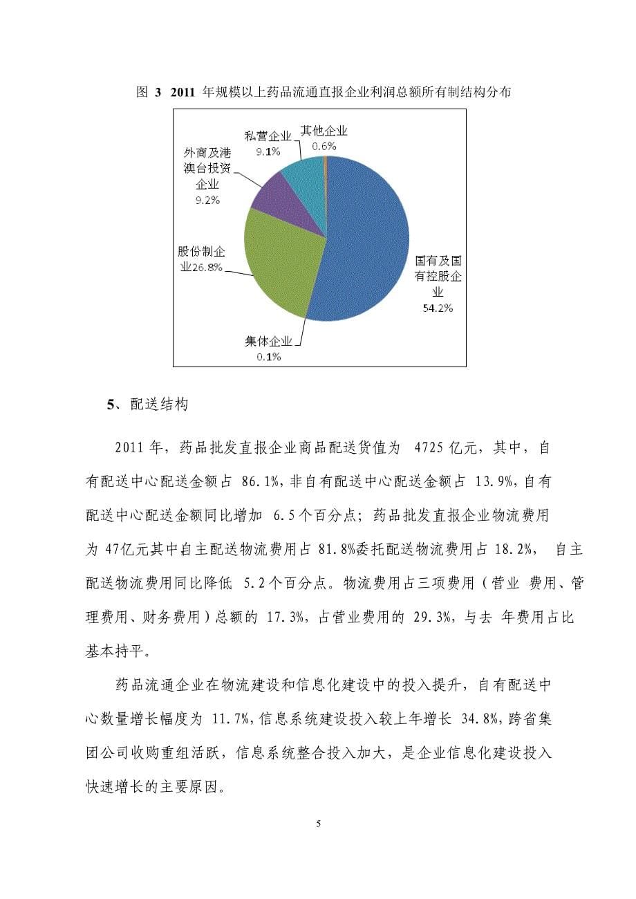 药品流通行业运行统计分析报告_第5页