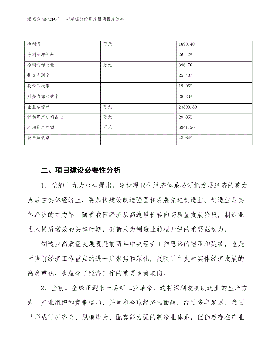 新建镍盐投资建设项目建议书参考模板.docx_第3页