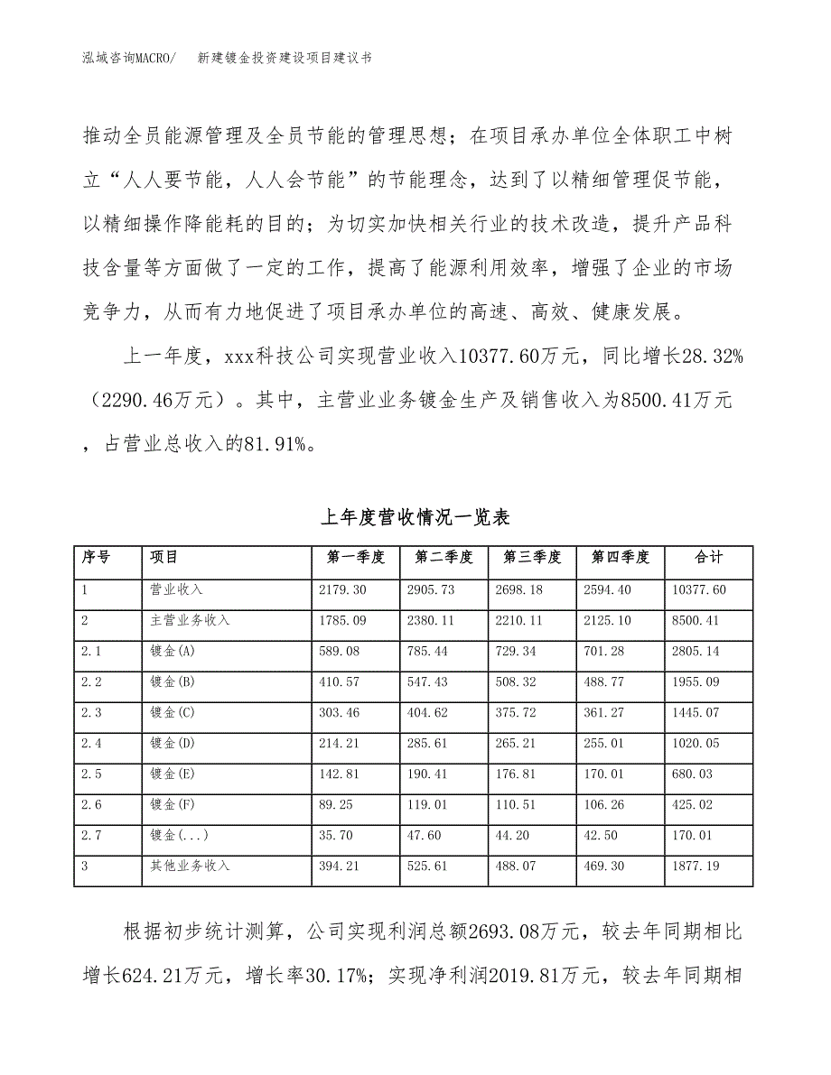 新建镀金投资建设项目建议书参考模板.docx_第2页