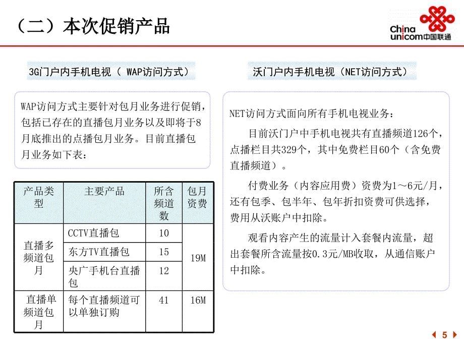 3g重点增值业务促销活动产品培训材料_第5页