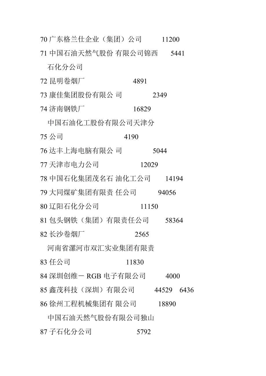 某某年大型工业企业名单_第5页