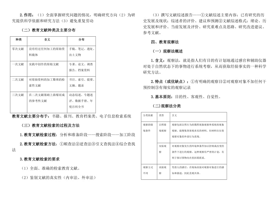 教育学考研-教育研究方法部分背诵要点(学姐笔记)_第3页