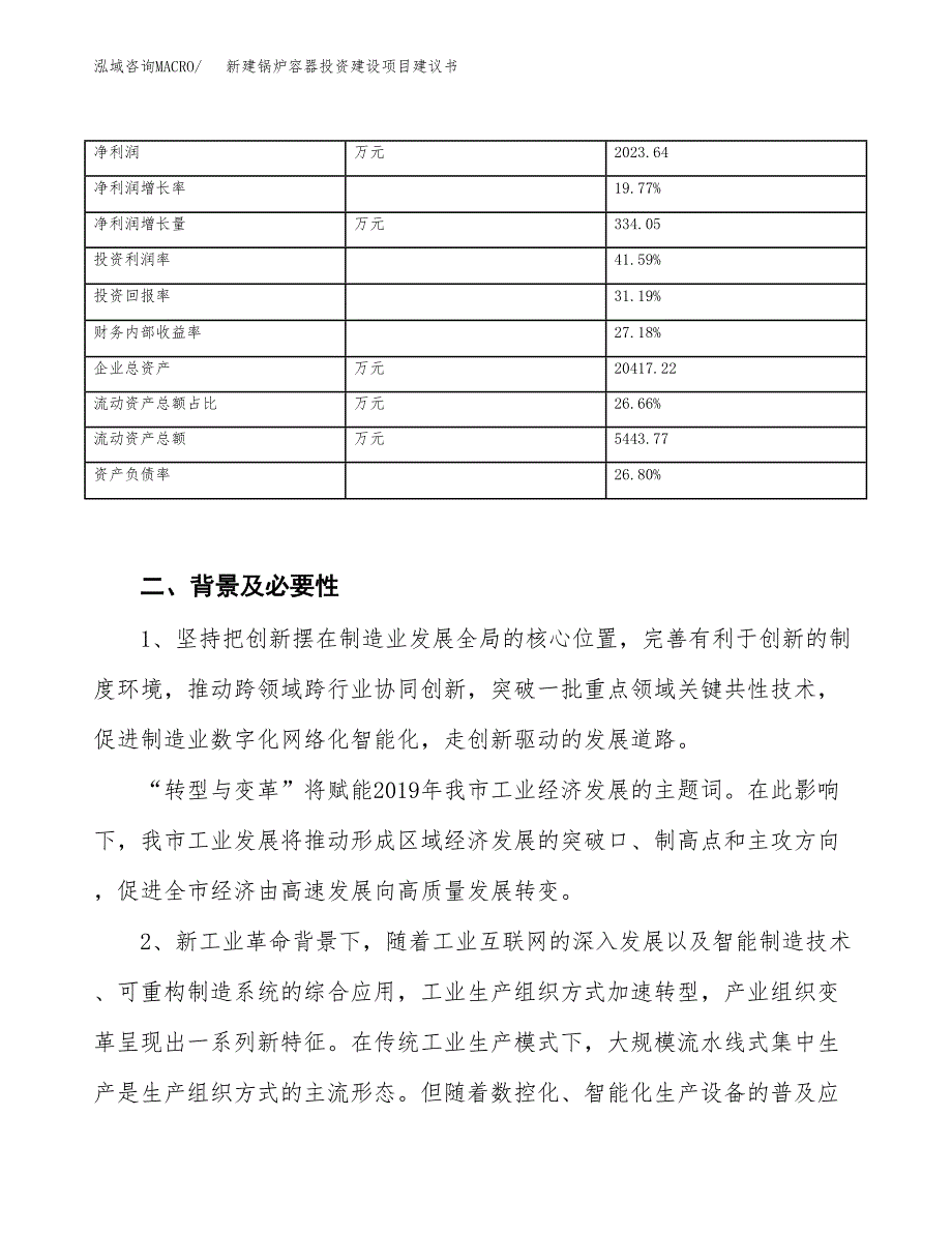 新建锅炉容器投资建设项目建议书参考模板.docx_第3页