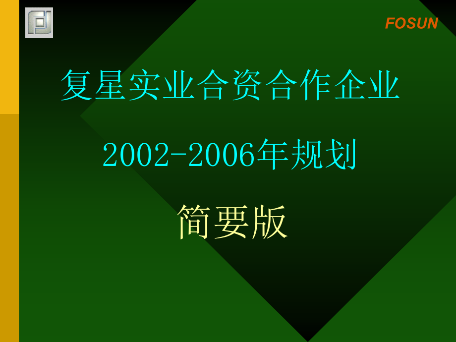 xx实业合资合作企业2002-某某年规划简要版_第1页