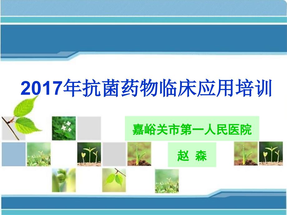 2017年抗菌药物临床应用培训资料_第1页