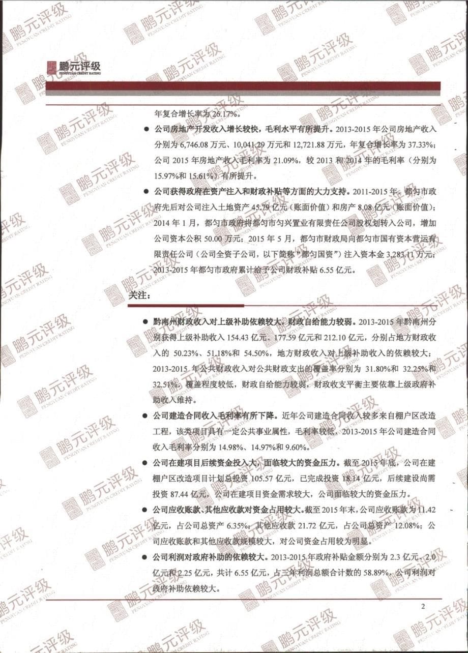 2016年黔南州国有资本营运有限责任公司公司债券信用评级报告_第5页